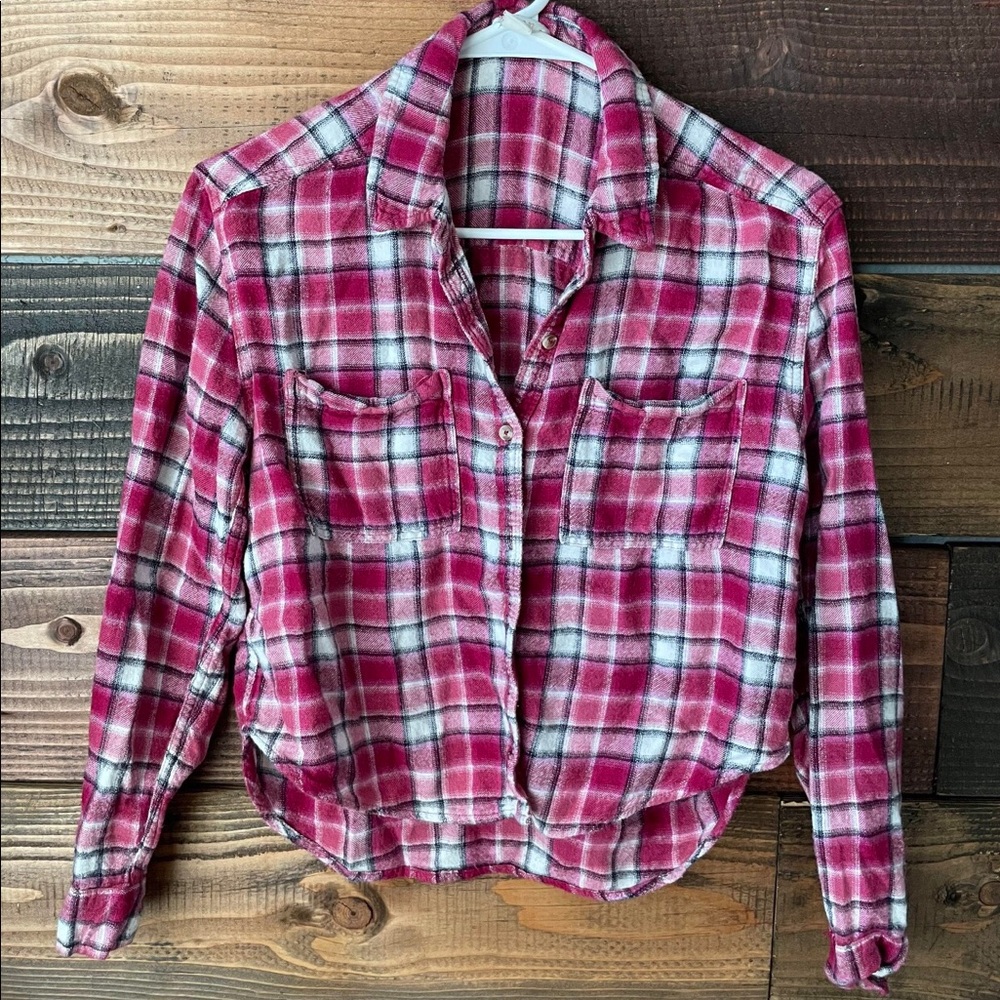 Forever 21 Cropped Flannel